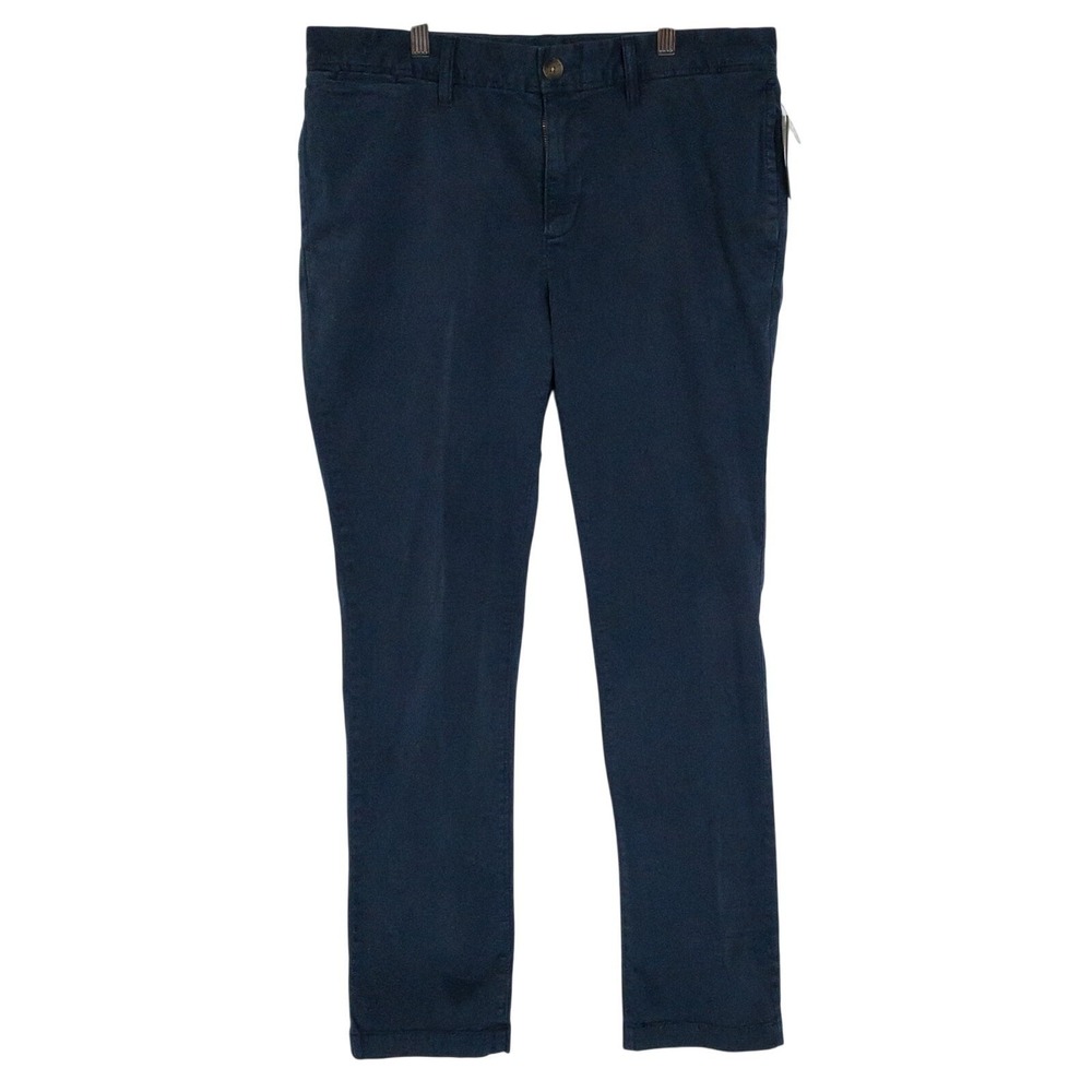 Wallin‎ & Bros Chino Pants Mens 33x32 Navy Night Stretch Cotton WB389292MN